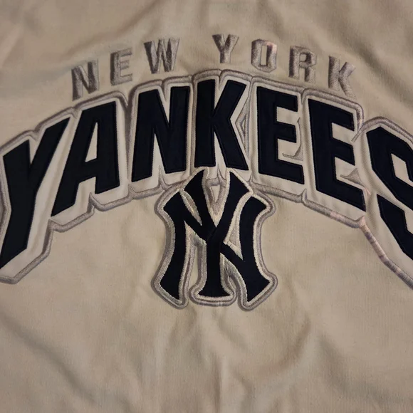 Lee Sport Yankee White And Blue V Neck Jersey S M - Picture 2 of 6